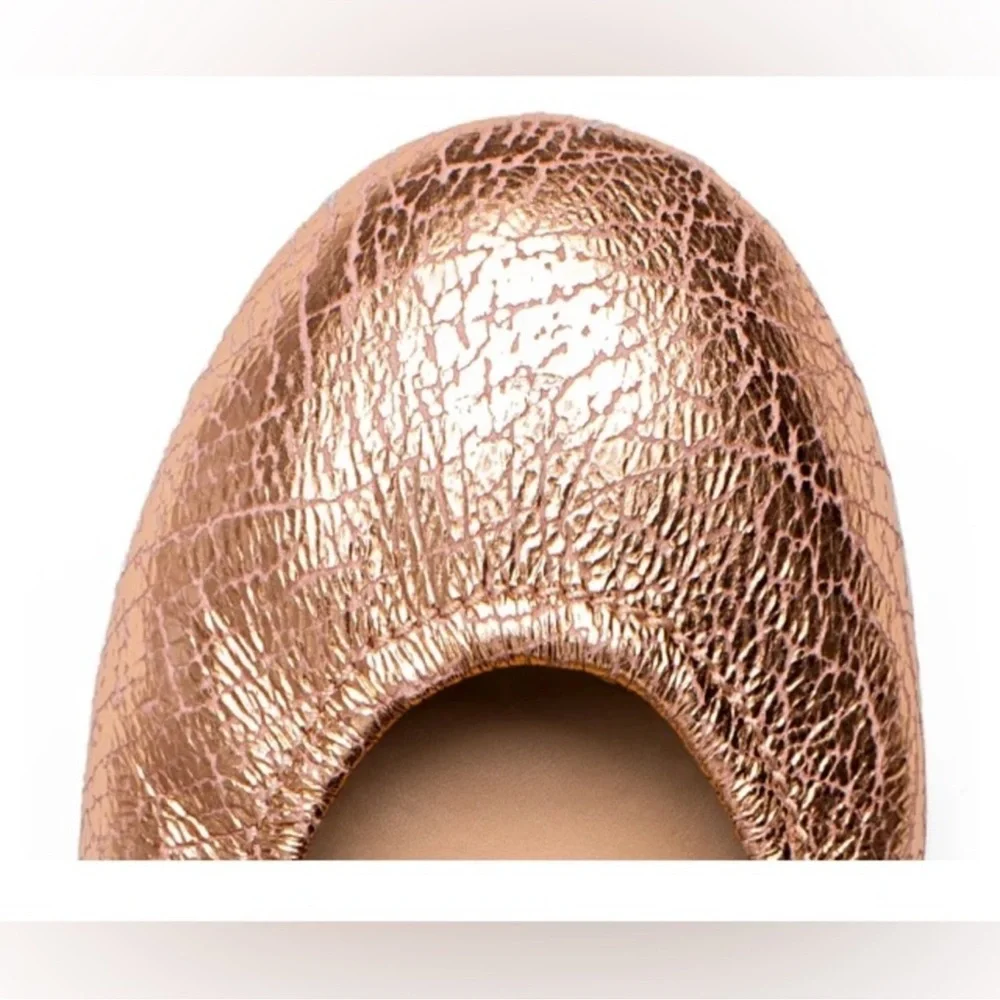 Tieks rose gold glam 8 NIB